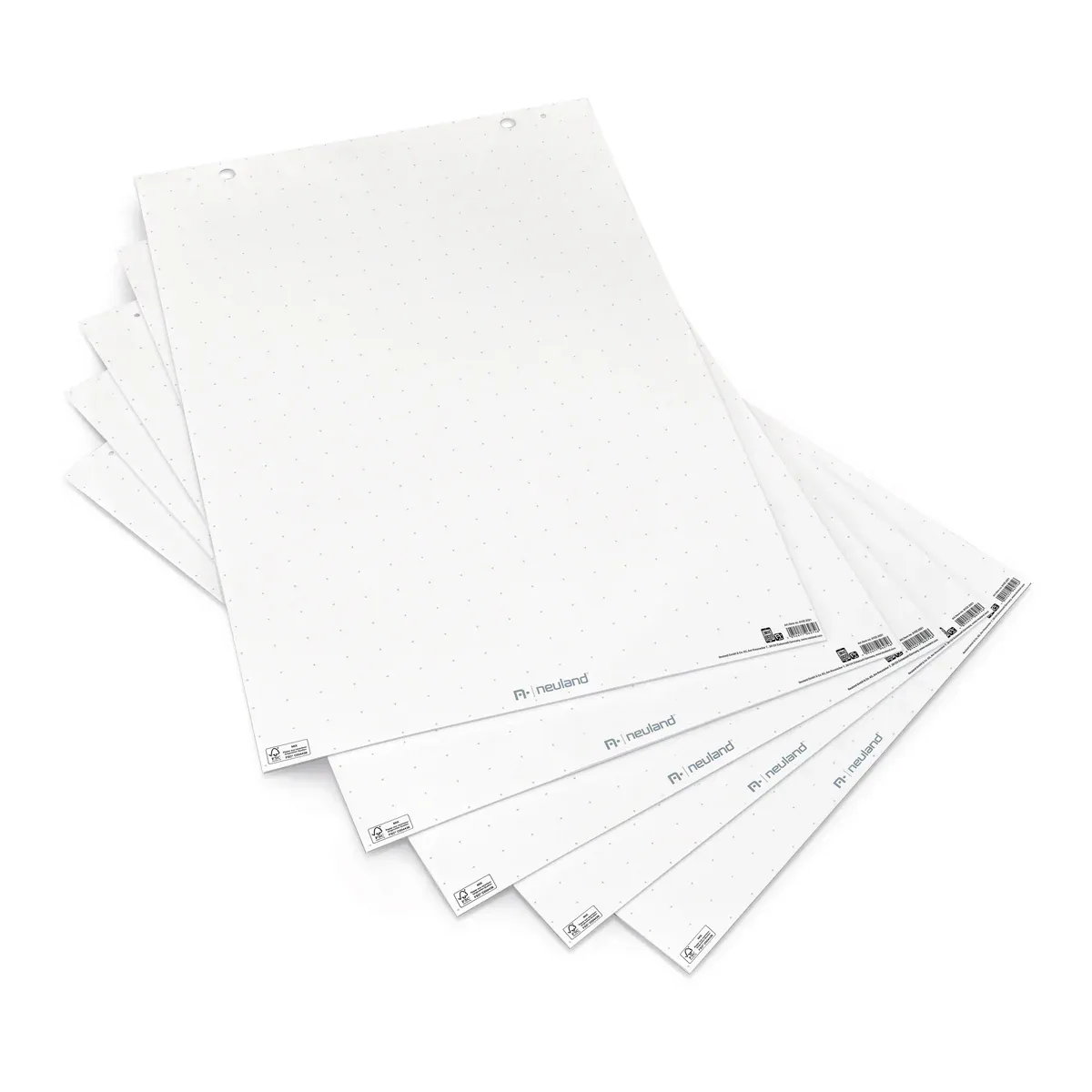Mini FlipChart paper, white with crosshair print