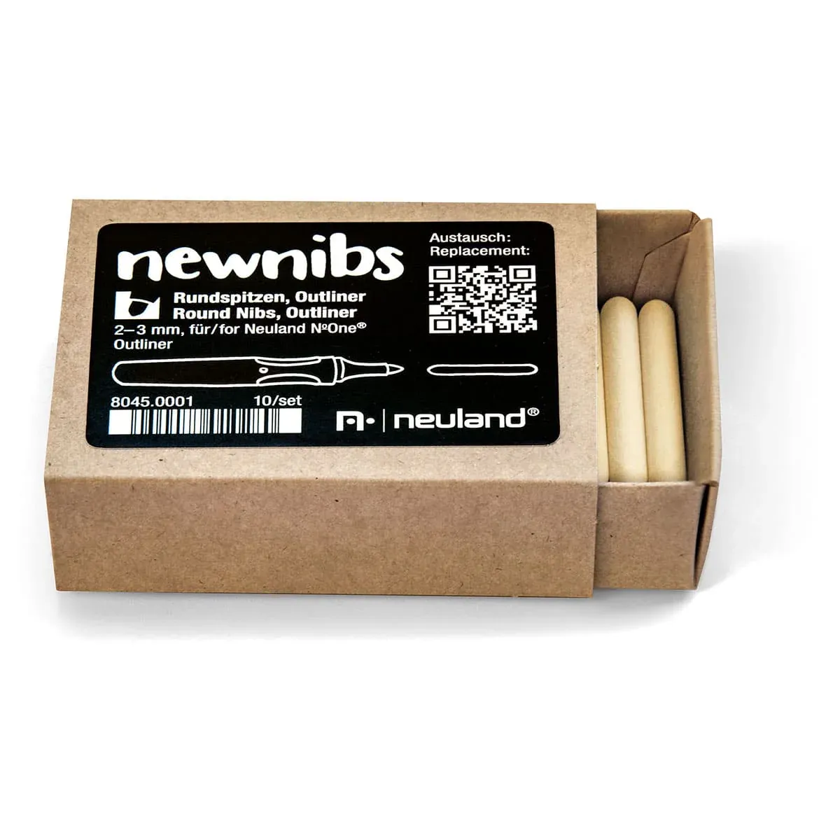 Replacement Round Nibs, 2-3 mm, Neuland No.One® Outliner